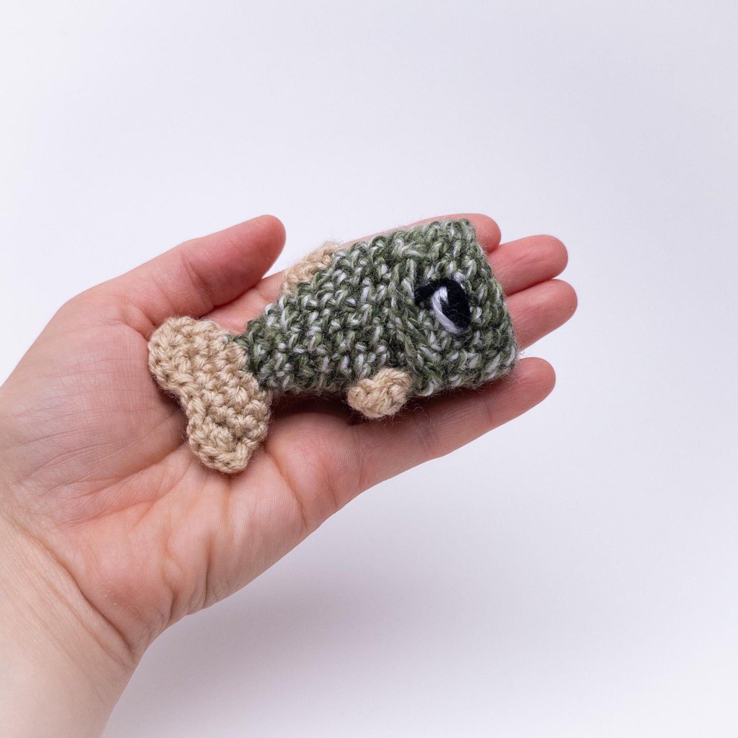 TheresasCrochetShop No-Sew Baby Bass with Worm Amigurumi Crochet Pattern PDF