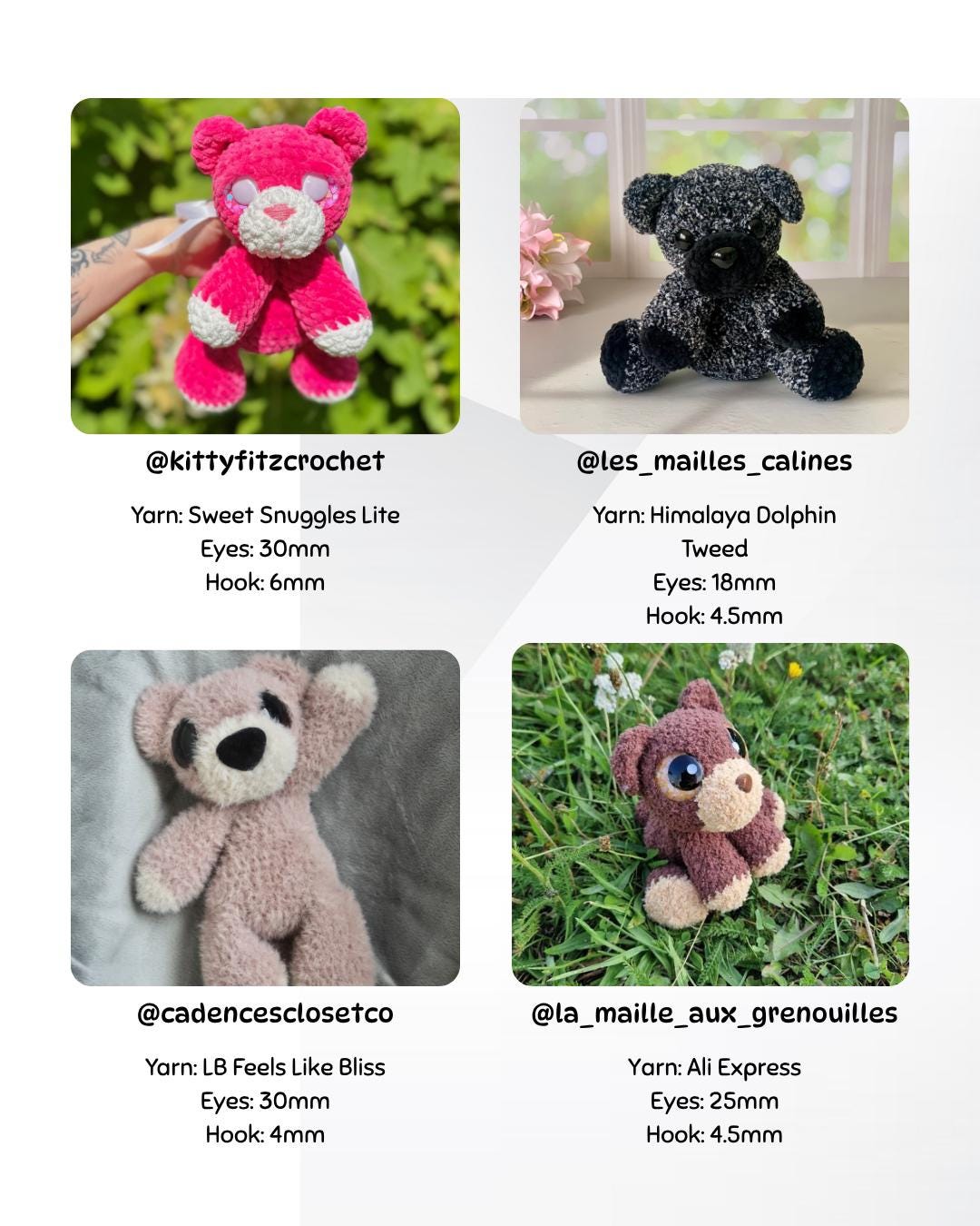 SnuggleBeansCrochet Berry the Bear Crochet Pattern Sploot Series PDF