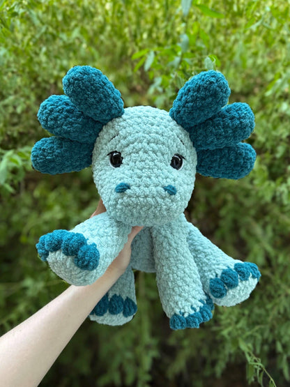 KnotsandSnugglesCo Axie the Axolotl Amigurumi Crochet Pattern PDF