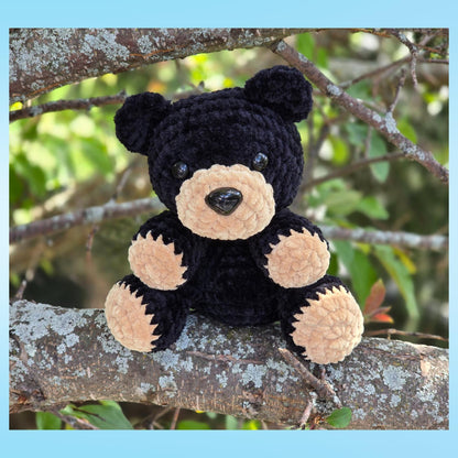 SnuggleBeansCrochet Berry the Bear Crochet Pattern Sploot Series PDF