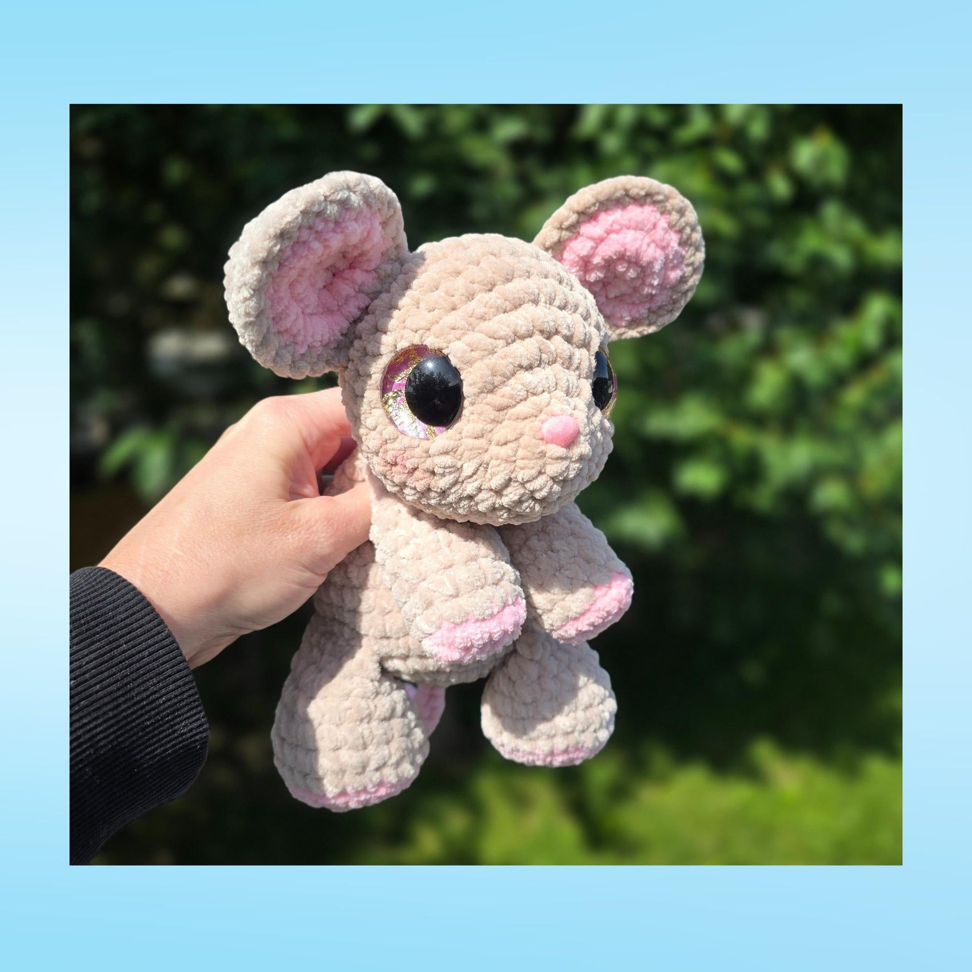 SnuggleBeansCrochet Cookie Cat Pax Puppy Mitzy Mouse Crochet Pattern Bundle Sploot Series PDF