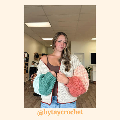 Jovie Cardigan Crochet Pattern (PDF Pattern)