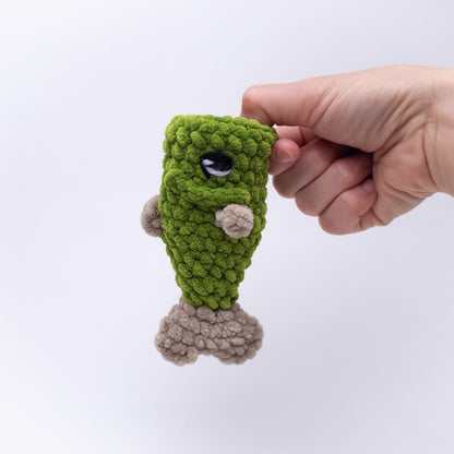 TheresasCrochetShop No-Sew Baby Bass with Worm Amigurumi Crochet Pattern PDF