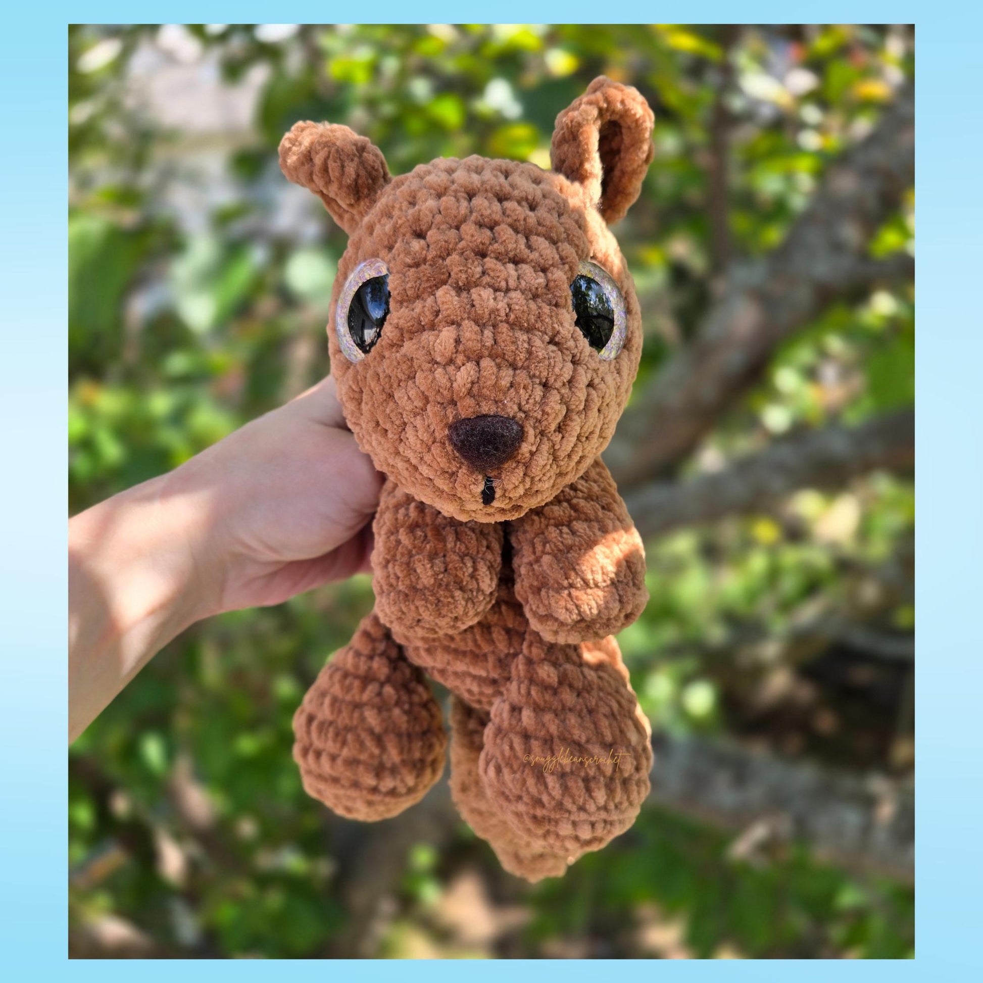 SnuggleBeansCrochet Figgy Frog Squeak Squirrel Berry Bear 3-Pack Crochet Pattern Bundle Low-Sew Sploot Series PDF