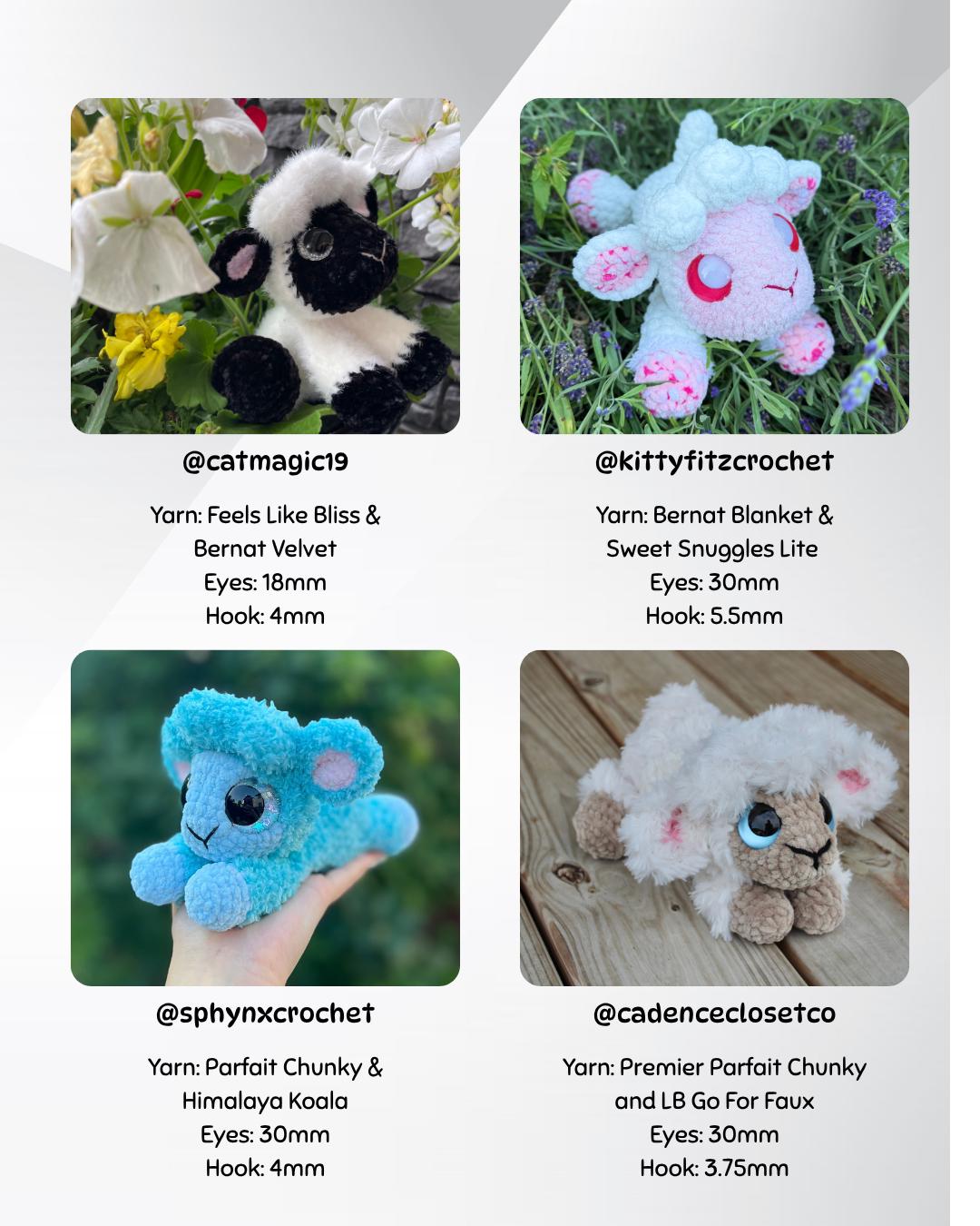 SnuggleBeansCrochet Lily the Lamb Crochet Pattern Intermediate PDF