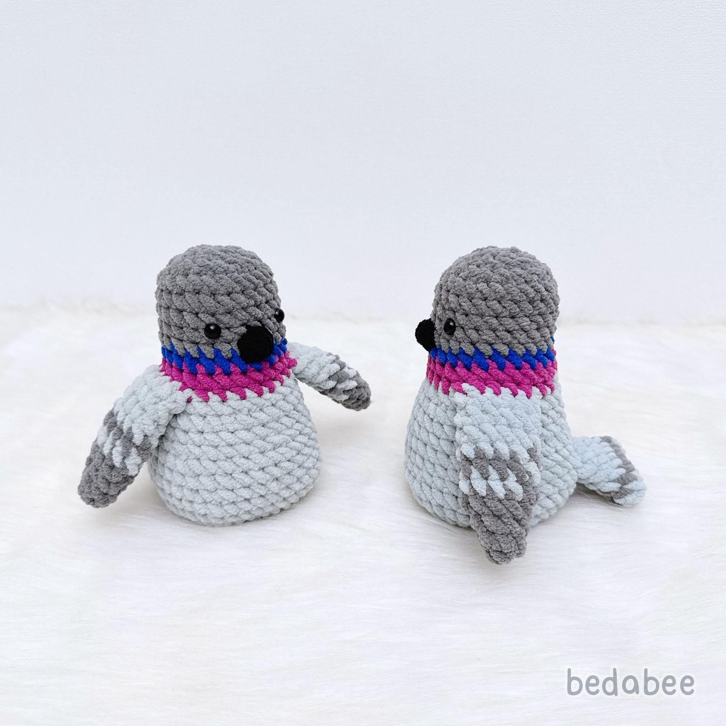 Bedabee No-Sew Pigeon Crochet Pattern Amigurumi PDF Tutorial
