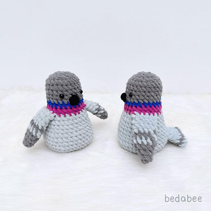 Bedabee No-Sew Pigeon Crochet Pattern Amigurumi PDF Tutorial