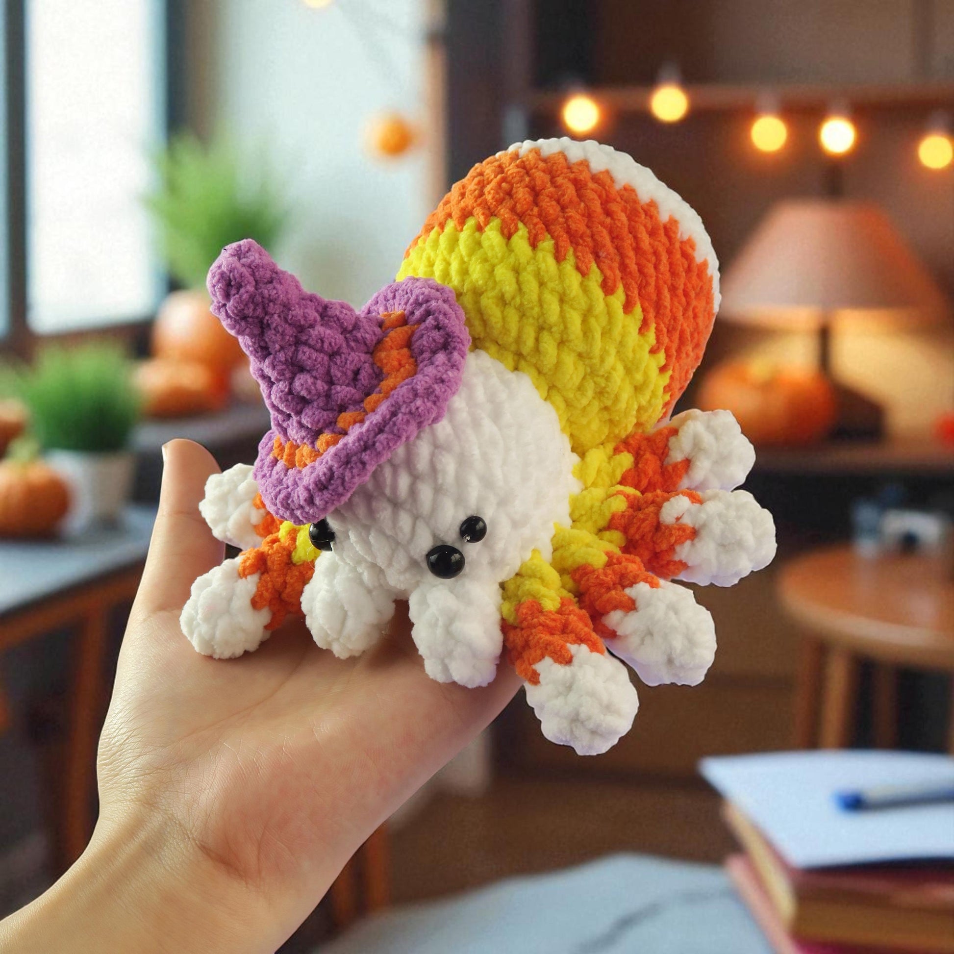 Hooktasyy 5-in-1 Spider Crochet Pattern Low-Sew Halloween Amigurumi PDF