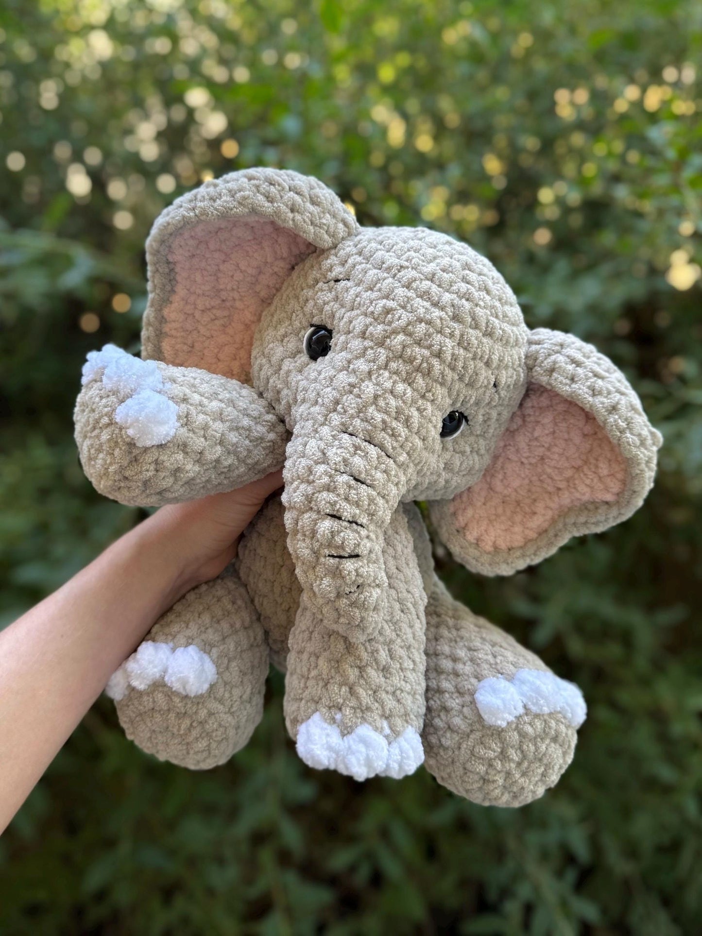 KnotsandSnugglesCo Ella the Elephant Crochet Pattern PDF