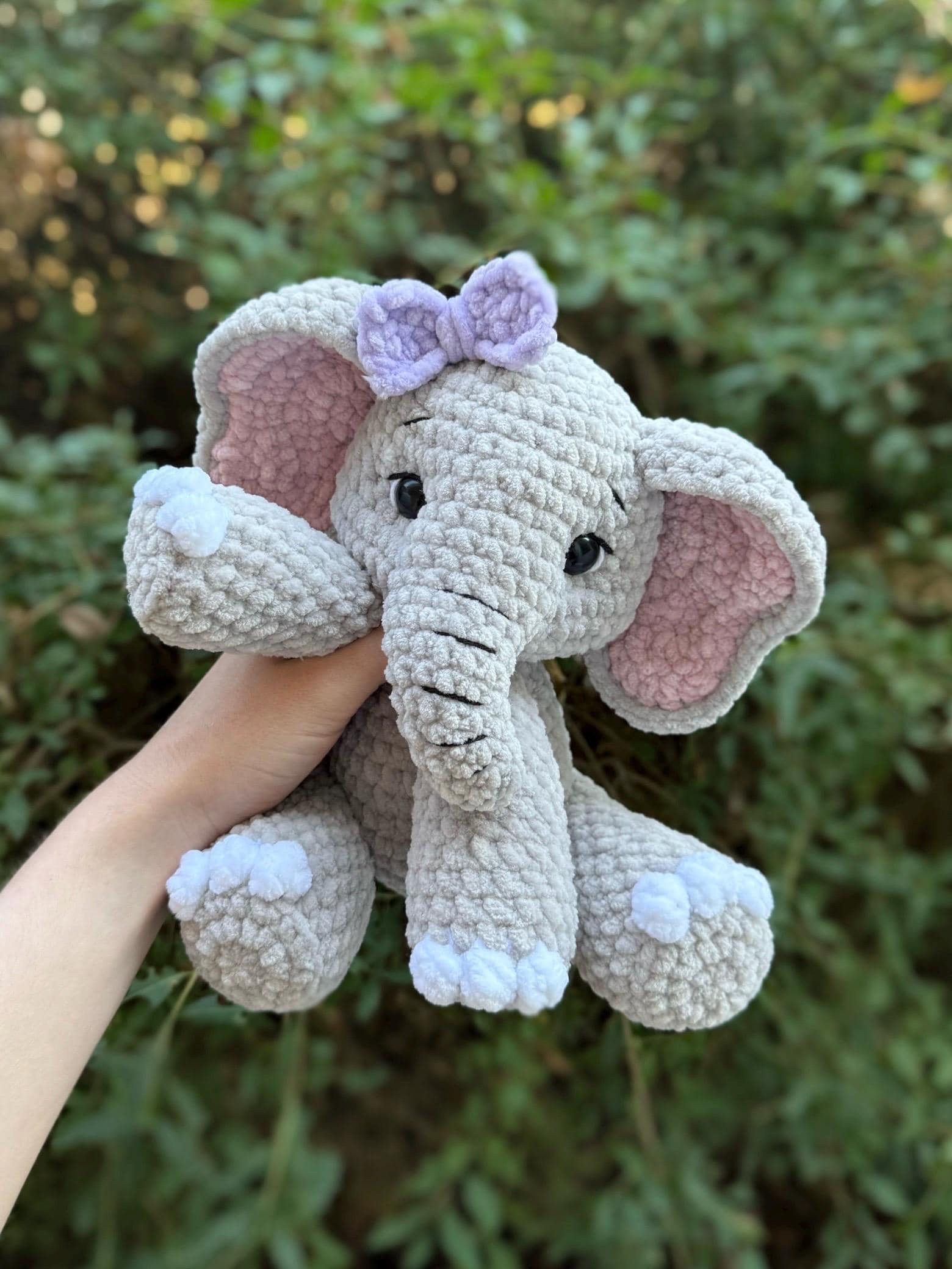 KnotsandSnugglesCo Ella the Elephant Crochet Pattern PDF