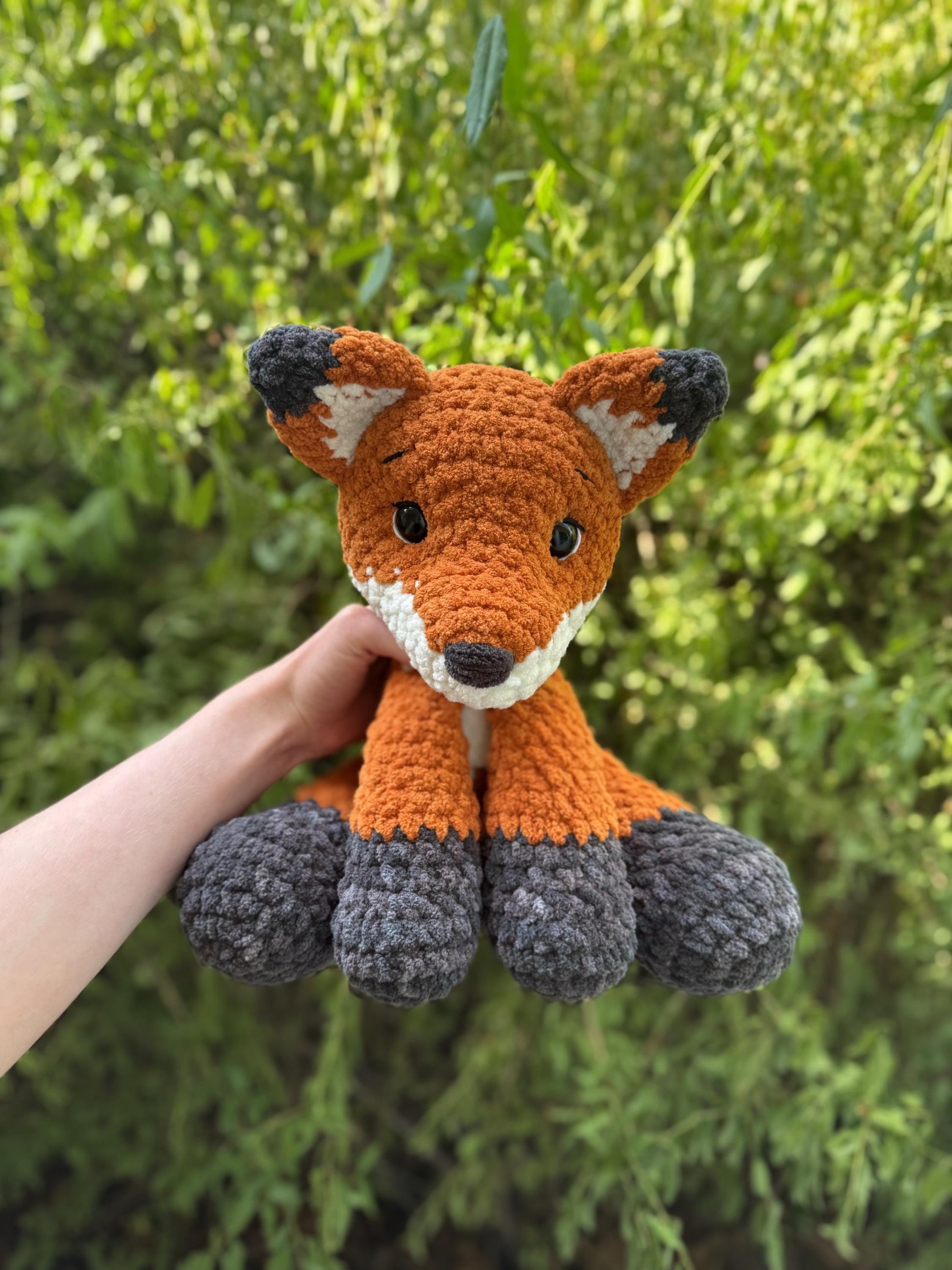 KnotsandSnugglesCo Ember the Fox Crochet Pattern PDF