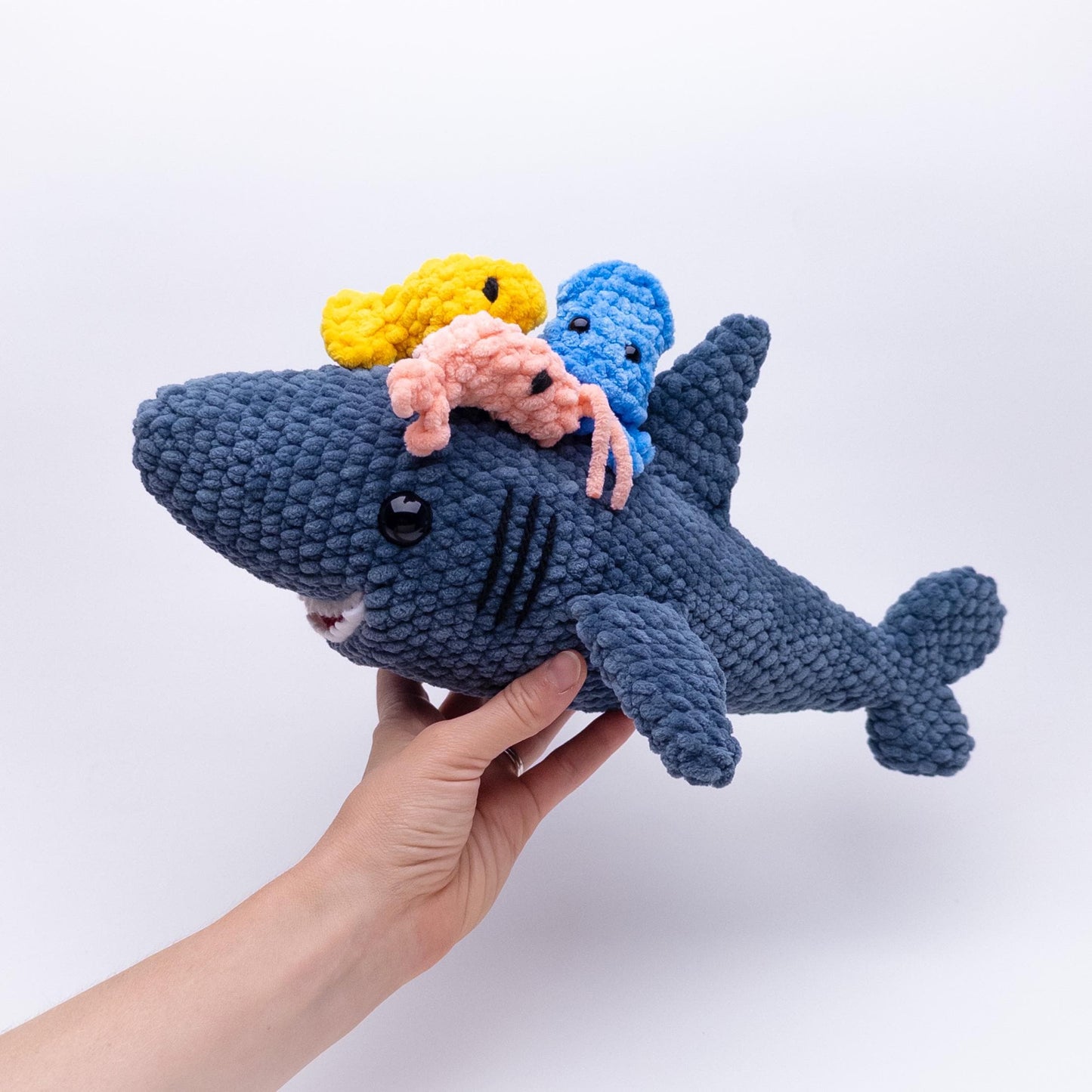 TheresasCrochetShop Sullivan the Hungry Shark Amigurumi Crochet Pattern PDF