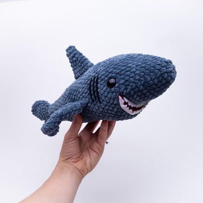 TheresasCrochetShop Sullivan the Hungry Shark Amigurumi Crochet Pattern PDF