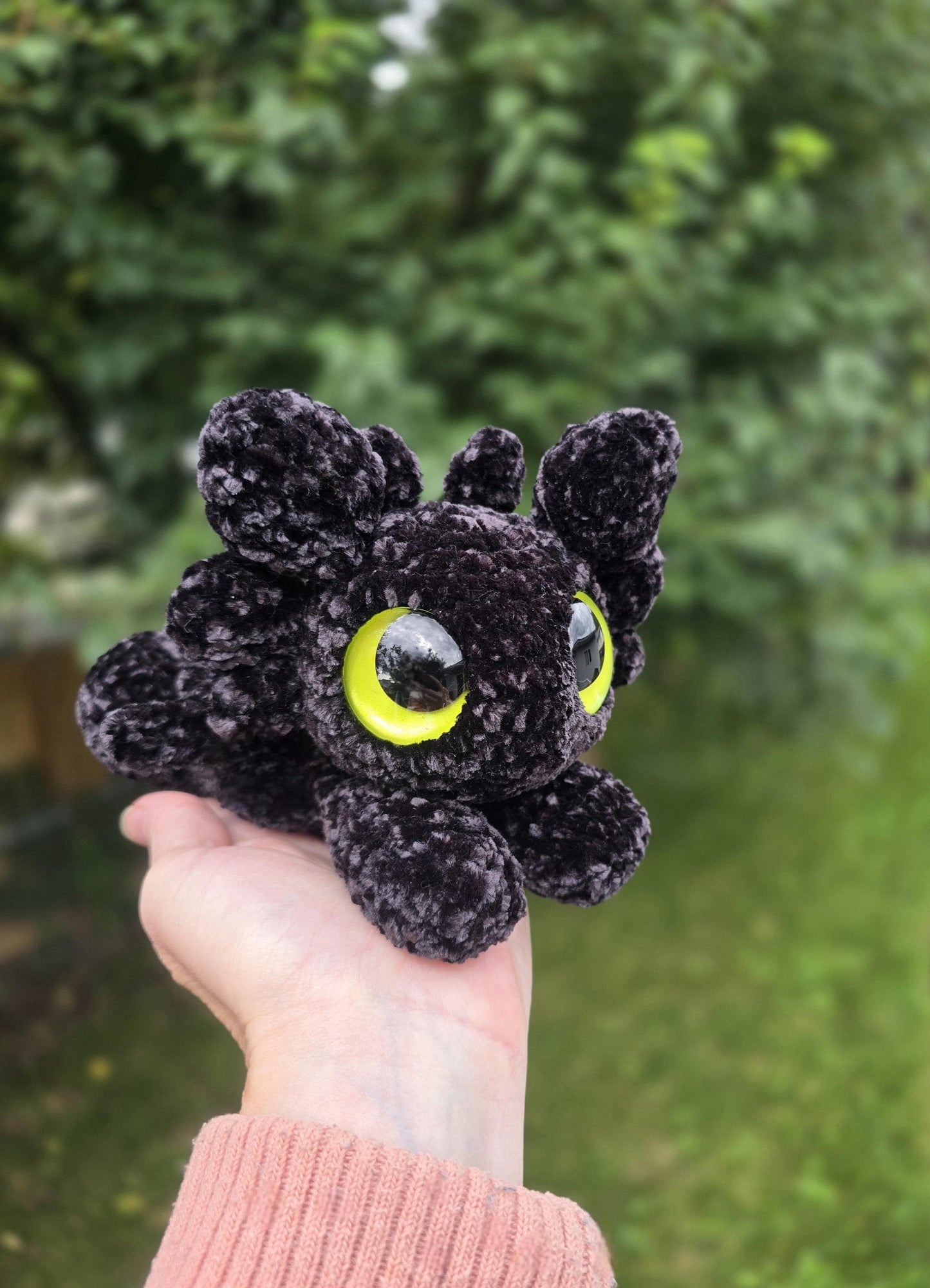 SnuggleBeansCrochet Baby Night Dragon Sploot Crochet Pattern Low-Sew Amigurumi PDF