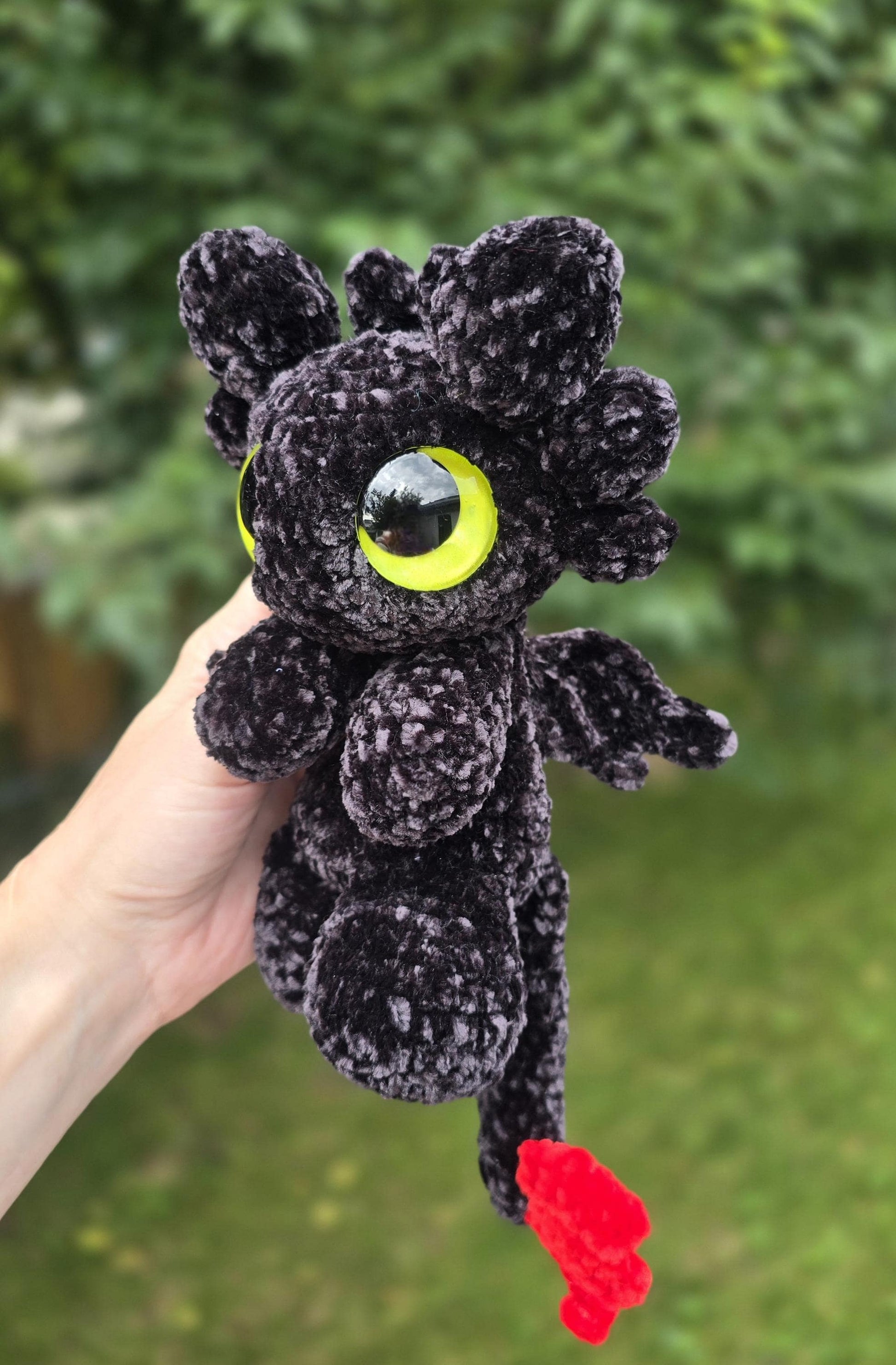 SnuggleBeansCrochet Baby Night Dragon Sploot Crochet Pattern Low-Sew Amigurumi PDF