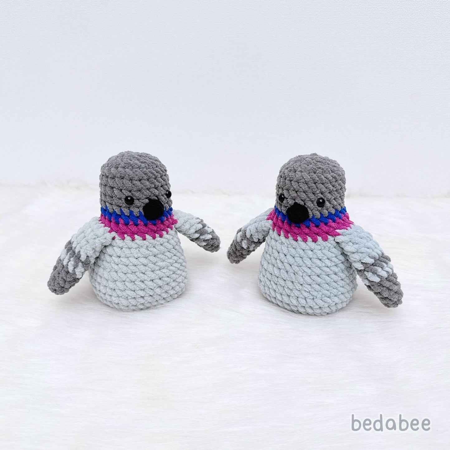 Bedabee No-Sew Pigeon Crochet Pattern Amigurumi PDF Tutorial