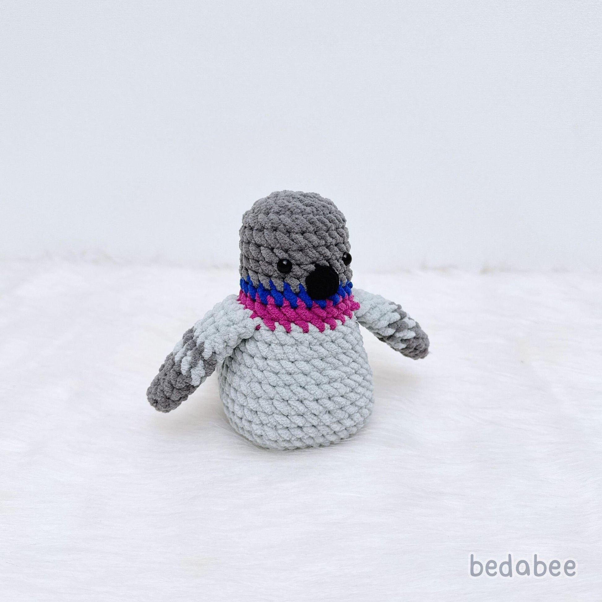 Bedabee No-Sew Pigeon Crochet Pattern Amigurumi PDF Tutorial