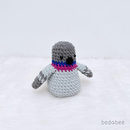 Bedabee No-Sew Pigeon Crochet Pattern Amigurumi PDF Tutorial