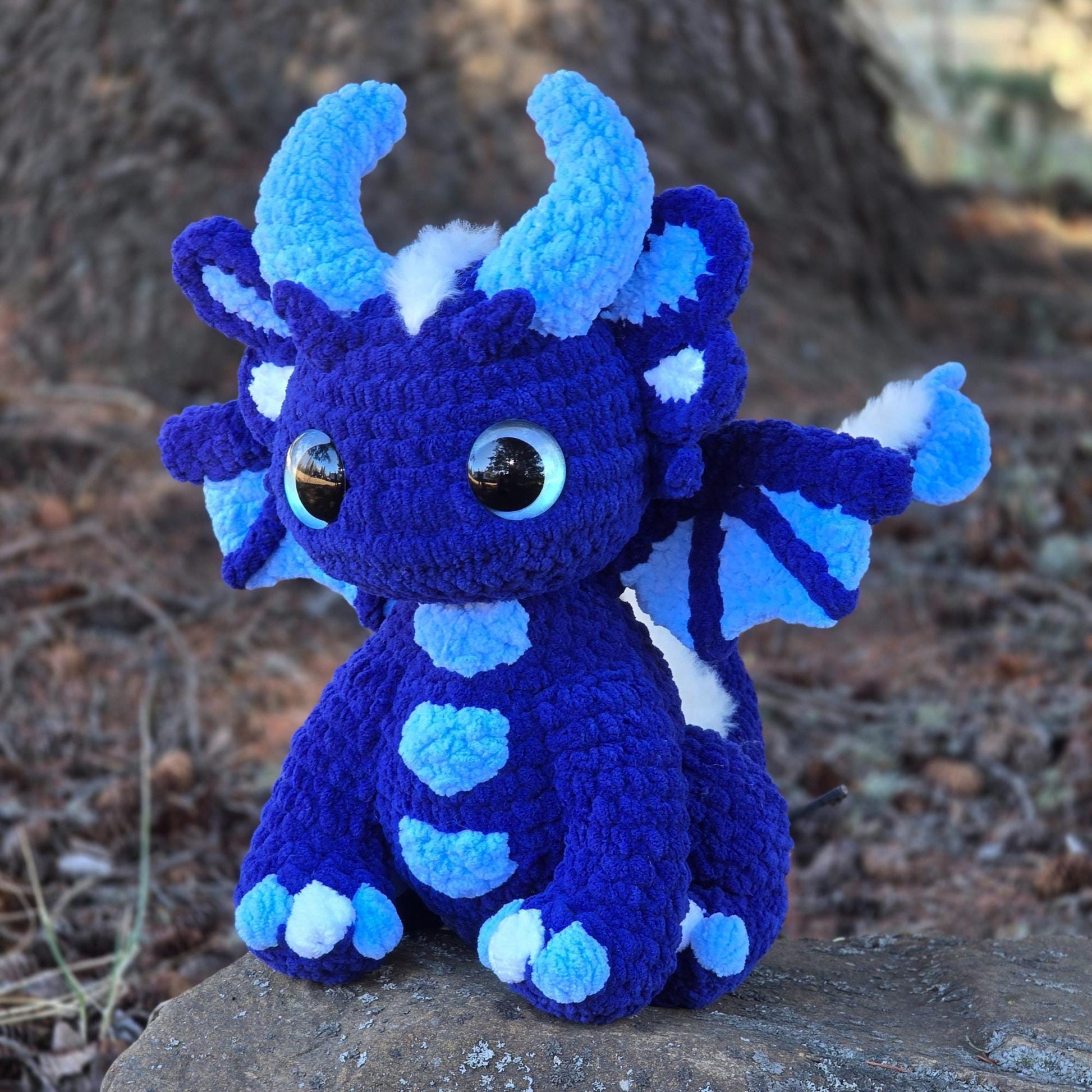 SnuggleBeansCrochet Zazzie the Baby Dragon Crochet Pattern Customizable Amigurumi PDF