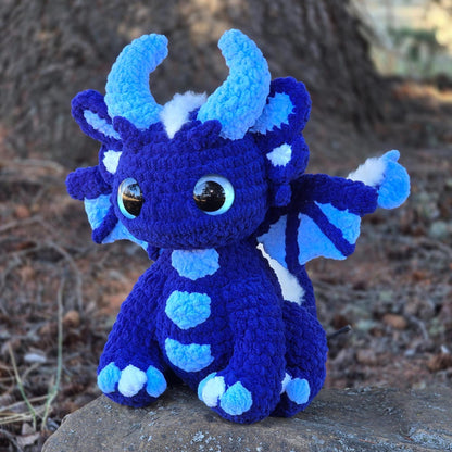 SnuggleBeansCrochet Zazzie the Baby Dragon Crochet Pattern Customizable Amigurumi PDF