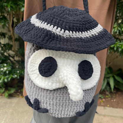 Hooktasyy 3-in-1 Halloween Candy BackPack Low Sew Crochet Pattern PDF