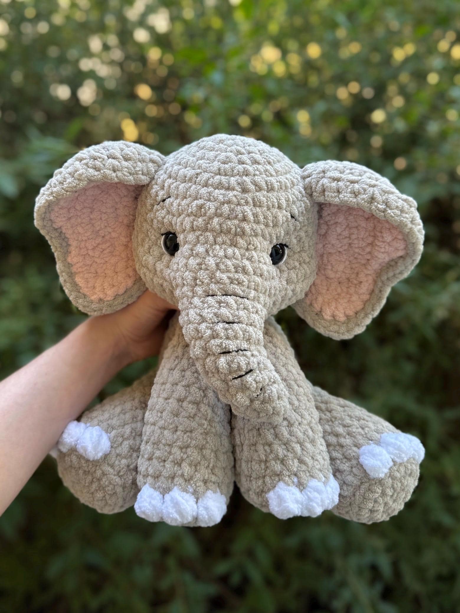 KnotsandSnugglesCo Ella the Elephant Crochet Pattern PDF