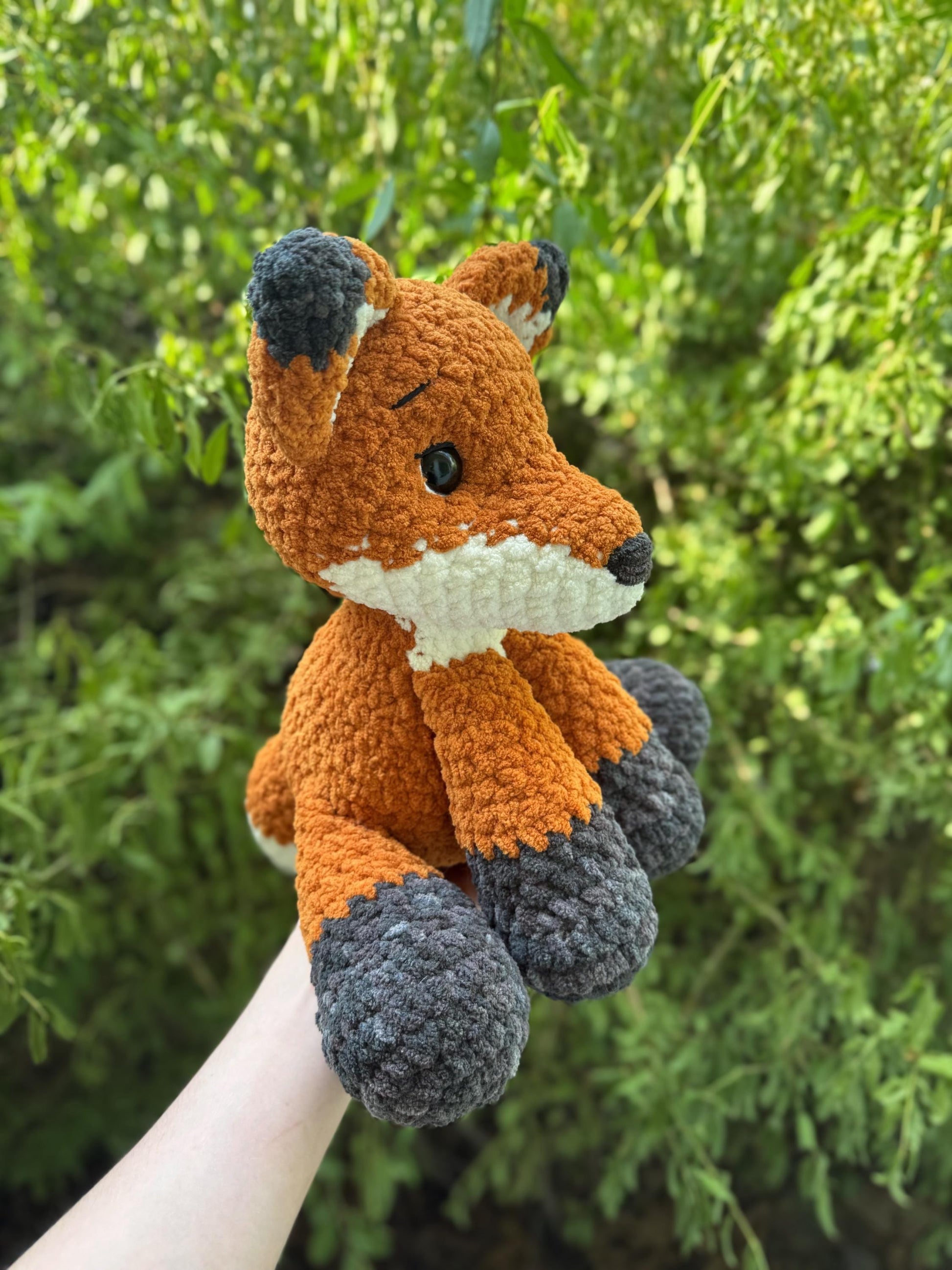KnotsandSnugglesCo Ember the Fox Crochet Pattern PDF