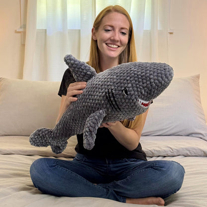 TheresasCrochetShop Sullivan the Hungry Shark Amigurumi Crochet Pattern PDF