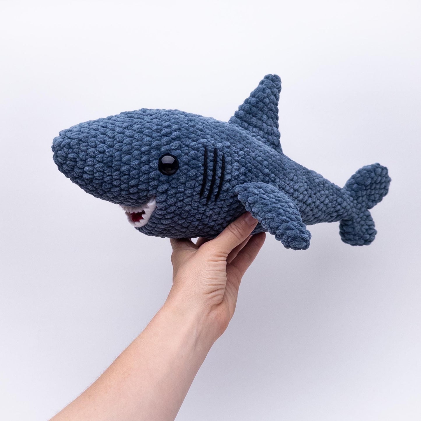 TheresasCrochetShop Sullivan the Hungry Shark Amigurumi Crochet Pattern PDF