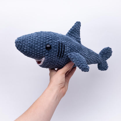 TheresasCrochetShop Sullivan the Hungry Shark Amigurumi Crochet Pattern PDF