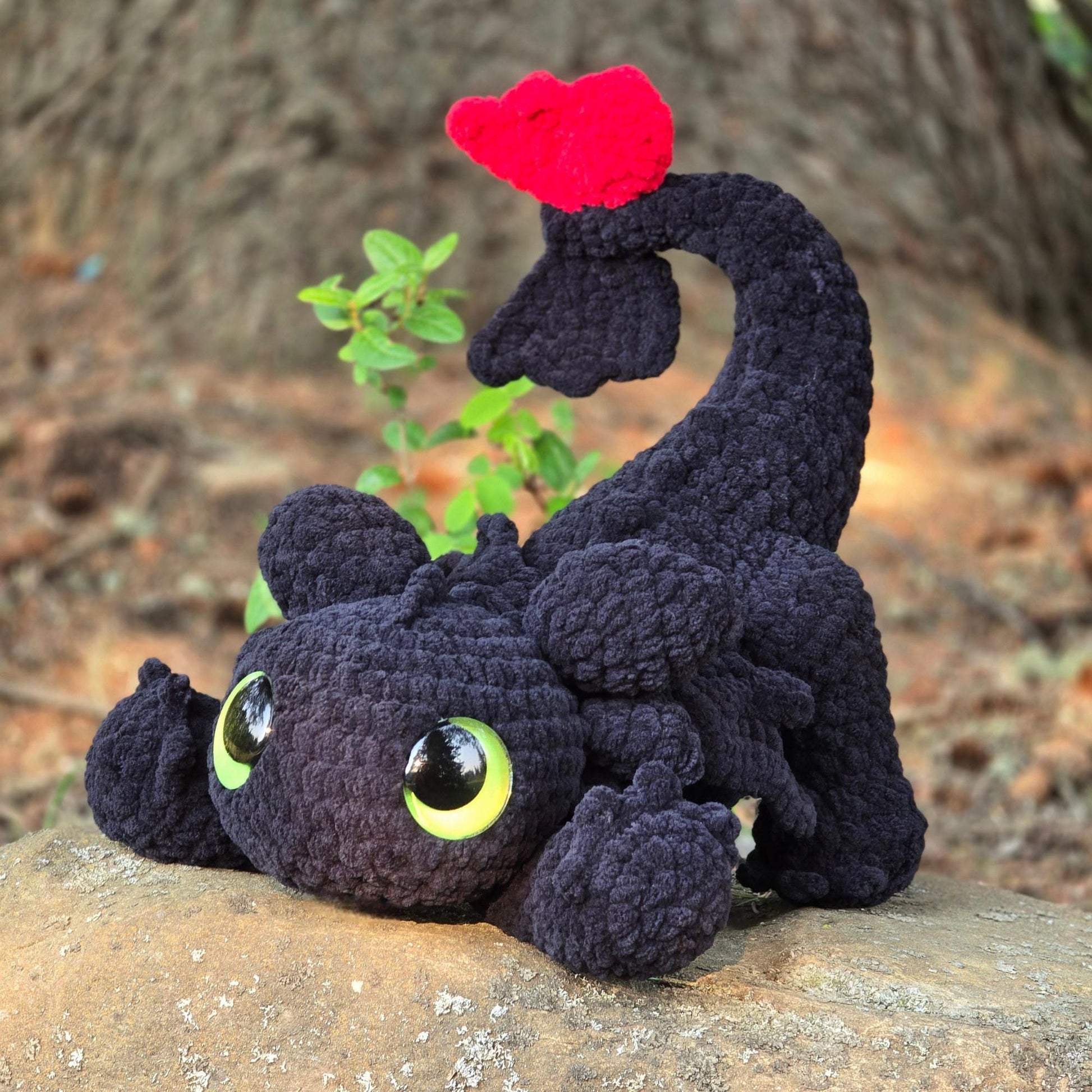 SnuggleBeansCrochet Playful Night Dragon Crochet Pattern PDF
