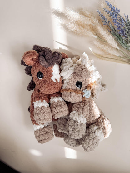 BkayCrochetCo ITTY Paylin the Pony Snuggler and Stuffie Amigurumi Crochet Pattern PDF