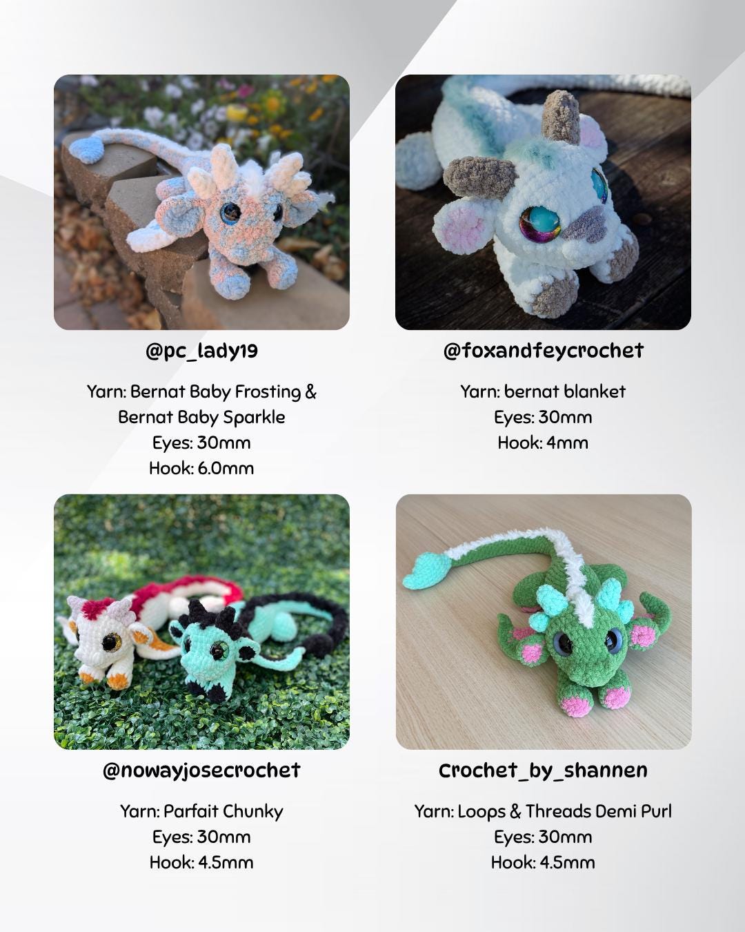 SnuggleBeansCrochet Eden the Cuddle Dragon Crochet Pattern PDF