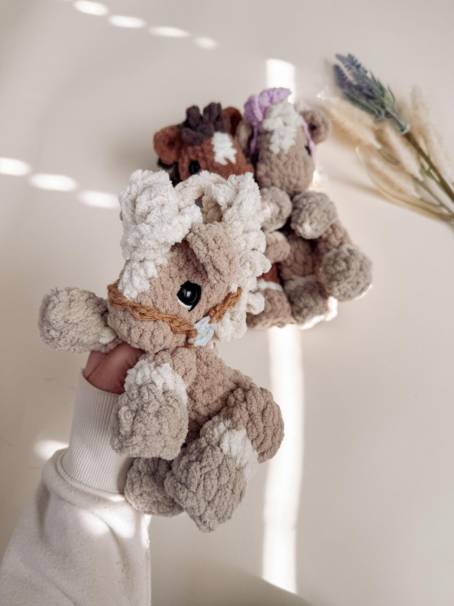 BkayCrochetCo ITTY Paylin the Pony Snuggler and Stuffie Amigurumi Crochet Pattern PDF