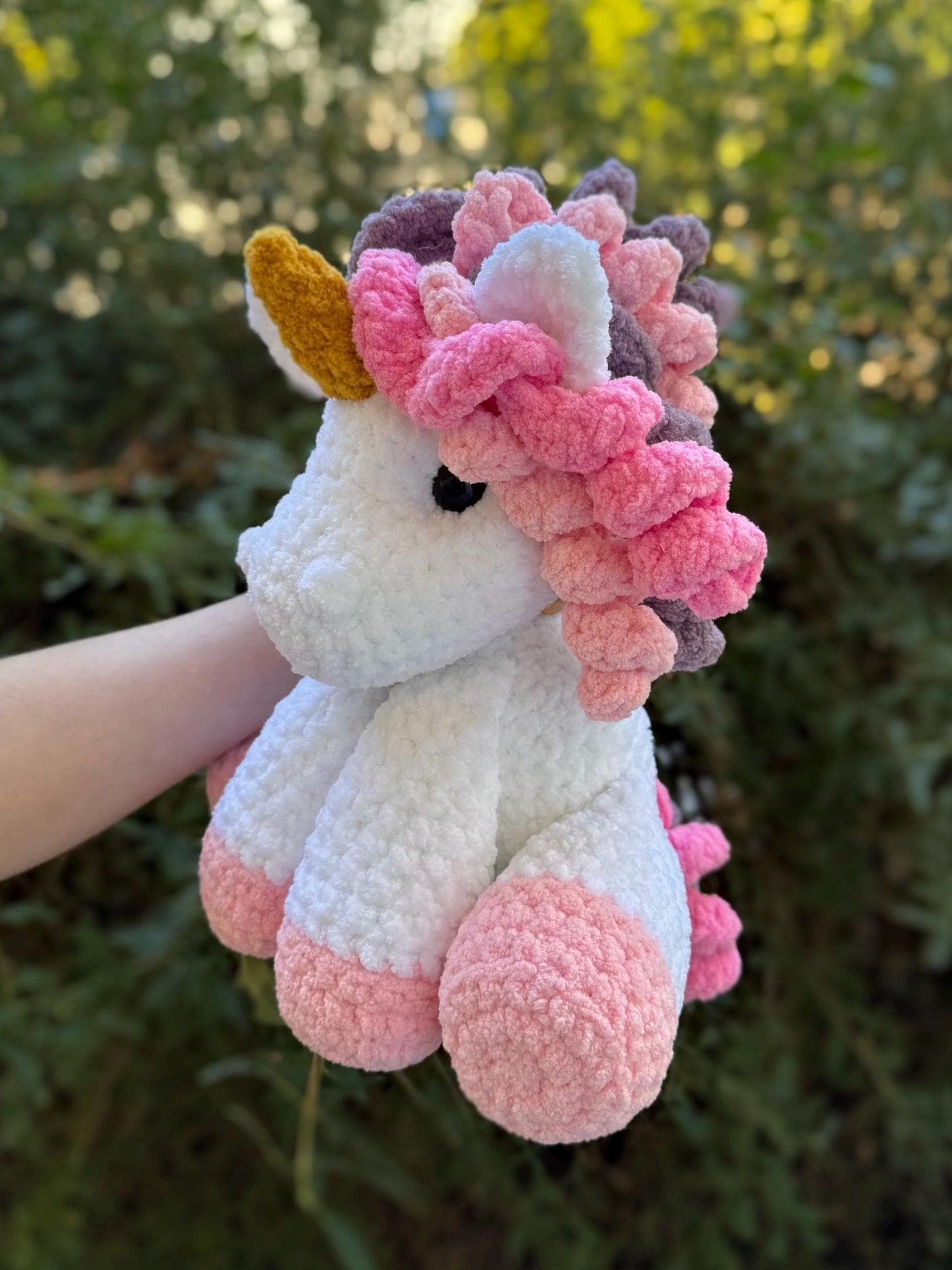 KnotsandSnugglesCo Opal the Unicorn Crochet Pattern PDF