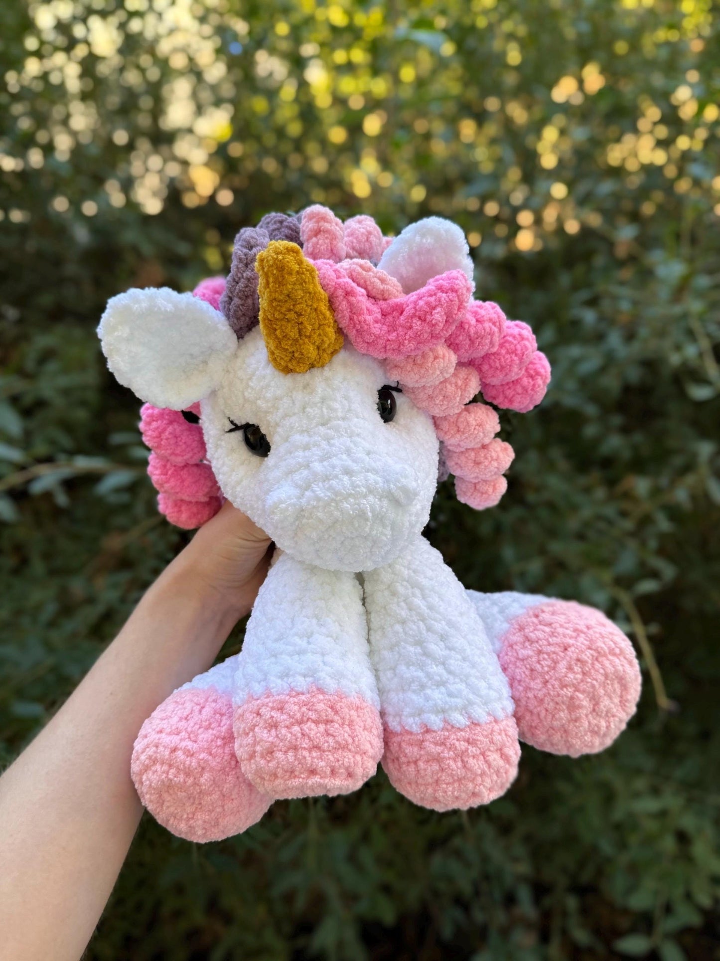 KnotsandSnugglesCo Opal the Unicorn Crochet Pattern PDF