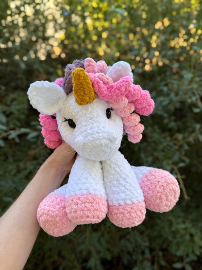 KnotsandSnugglesCo Opal the Unicorn Crochet Pattern PDF