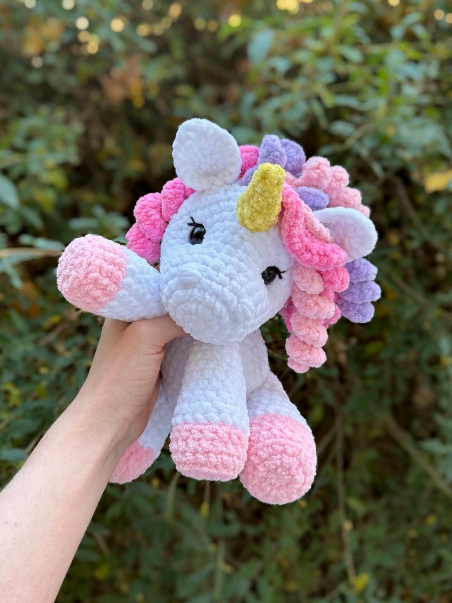 KnotsandSnugglesCo Opal the Unicorn Crochet Pattern PDF