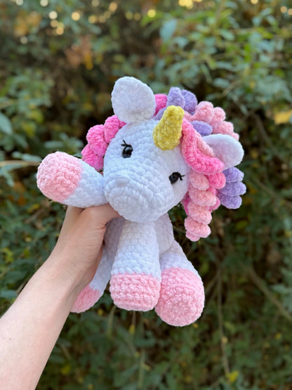 KnotsandSnugglesCo Opal the Unicorn Crochet Pattern PDF