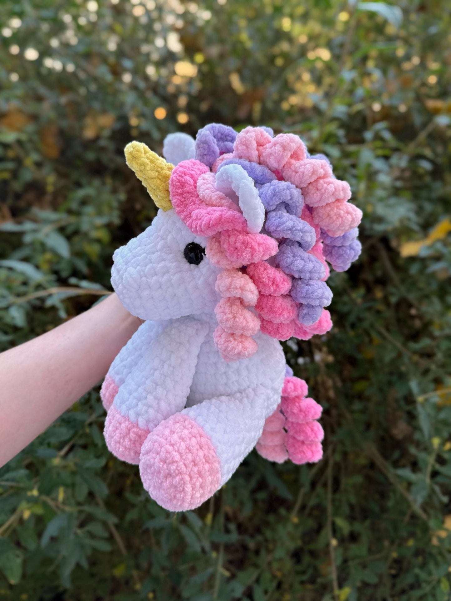 KnotsandSnugglesCo Opal the Unicorn Crochet Pattern PDF