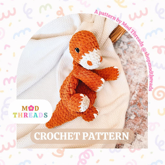 Dani the Dino Crochet Pattern (PDF Pattern)