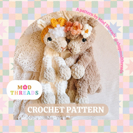 Baby Alpaca Crochet Pattern: Low Sew Llama Amigurumi (PDF Pattern)