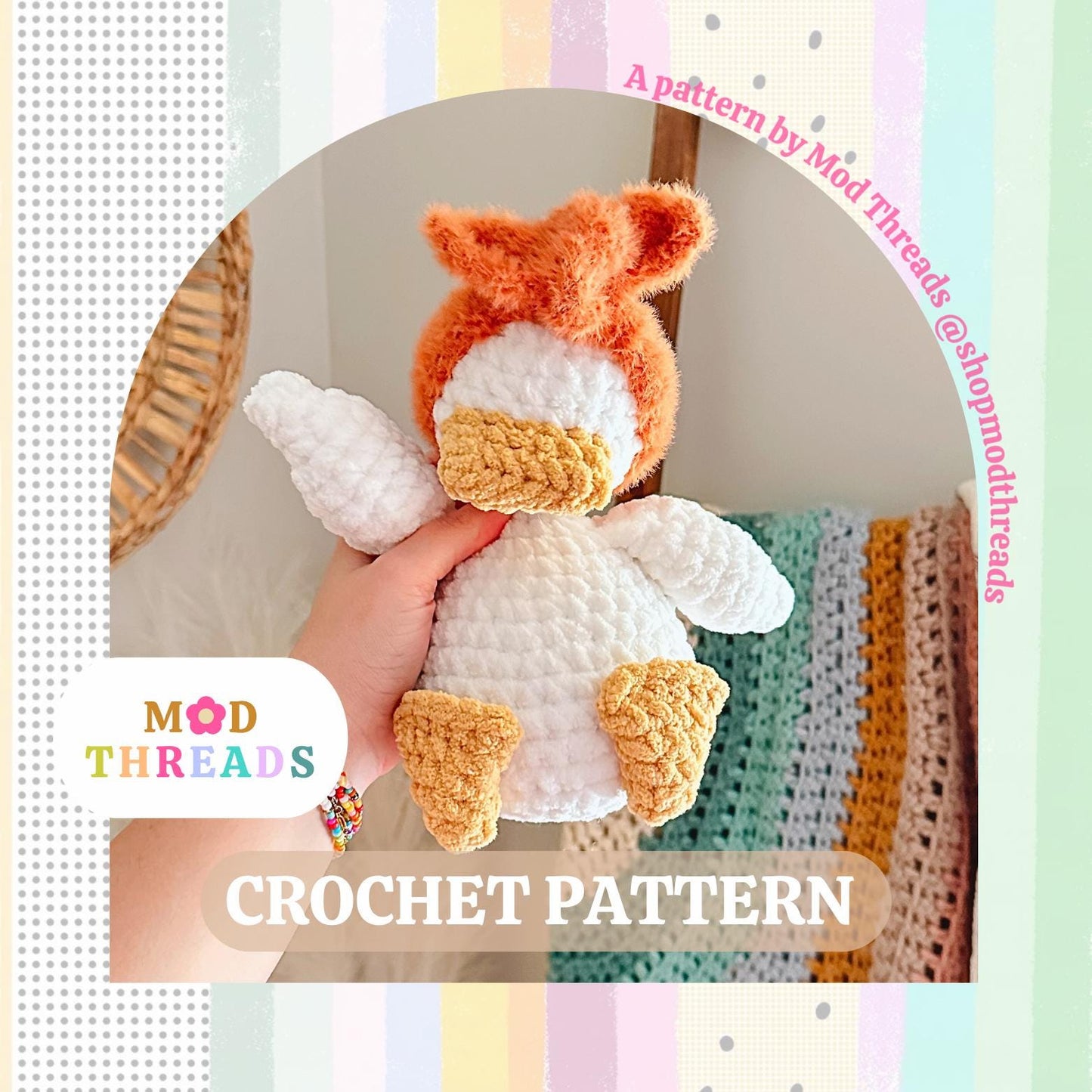 Della Duck Crochet Pattern: Amigurumi Snuggler (PDF Pattern)