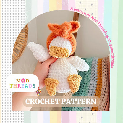 Della Duck Crochet Pattern: Amigurumi Snuggler (PDF Pattern)