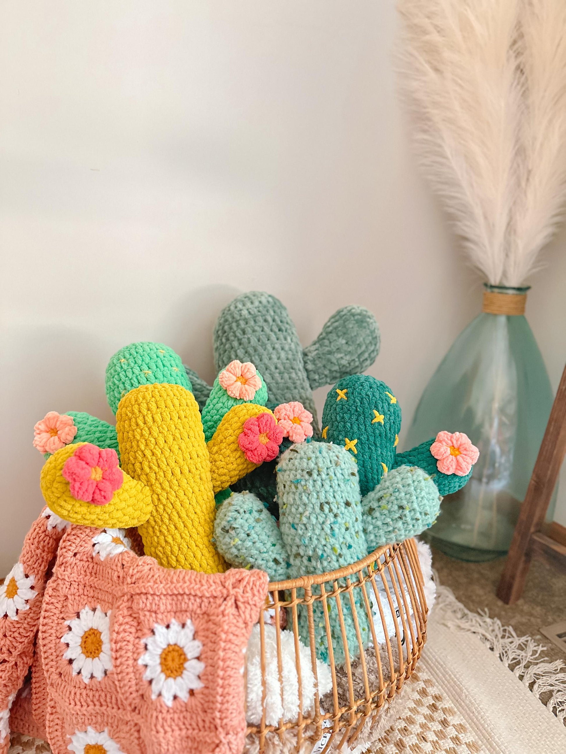 Cactus Pillow Crochet Pattern (PDF Pattern)