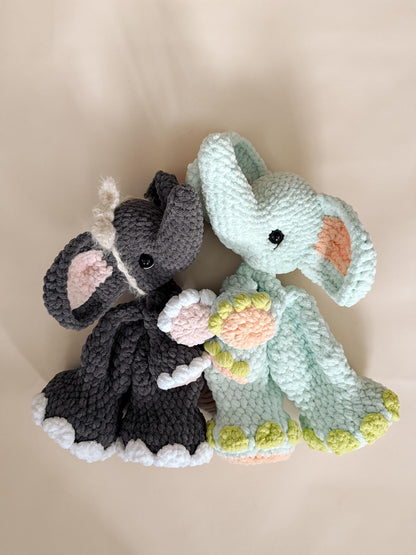 BkayCrochetCo JUMBO May the Elephant No Sew Crochet Amigurumi Pattern PDF