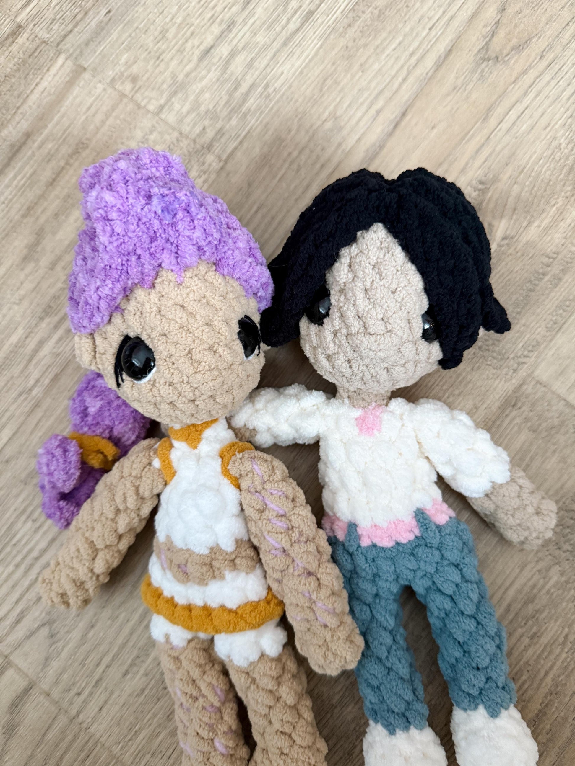 BkayCrochetCo Kpop Boy Low Sew Amigurumi Crochet Pattern PDF