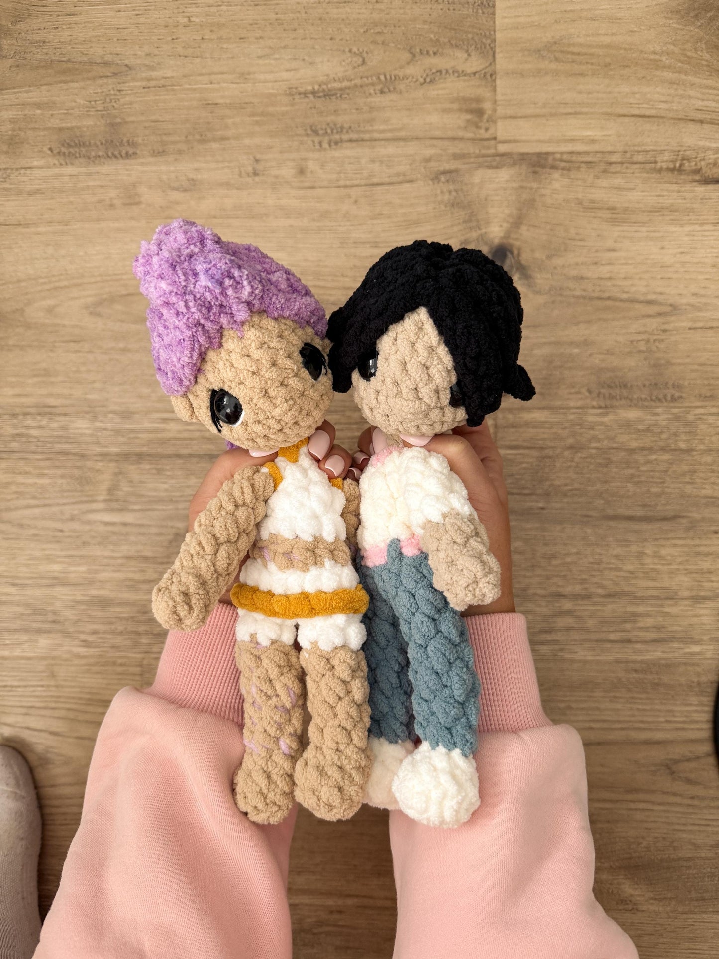 BkayCrochetCo Kpop Boy Low Sew Amigurumi Crochet Pattern PDF