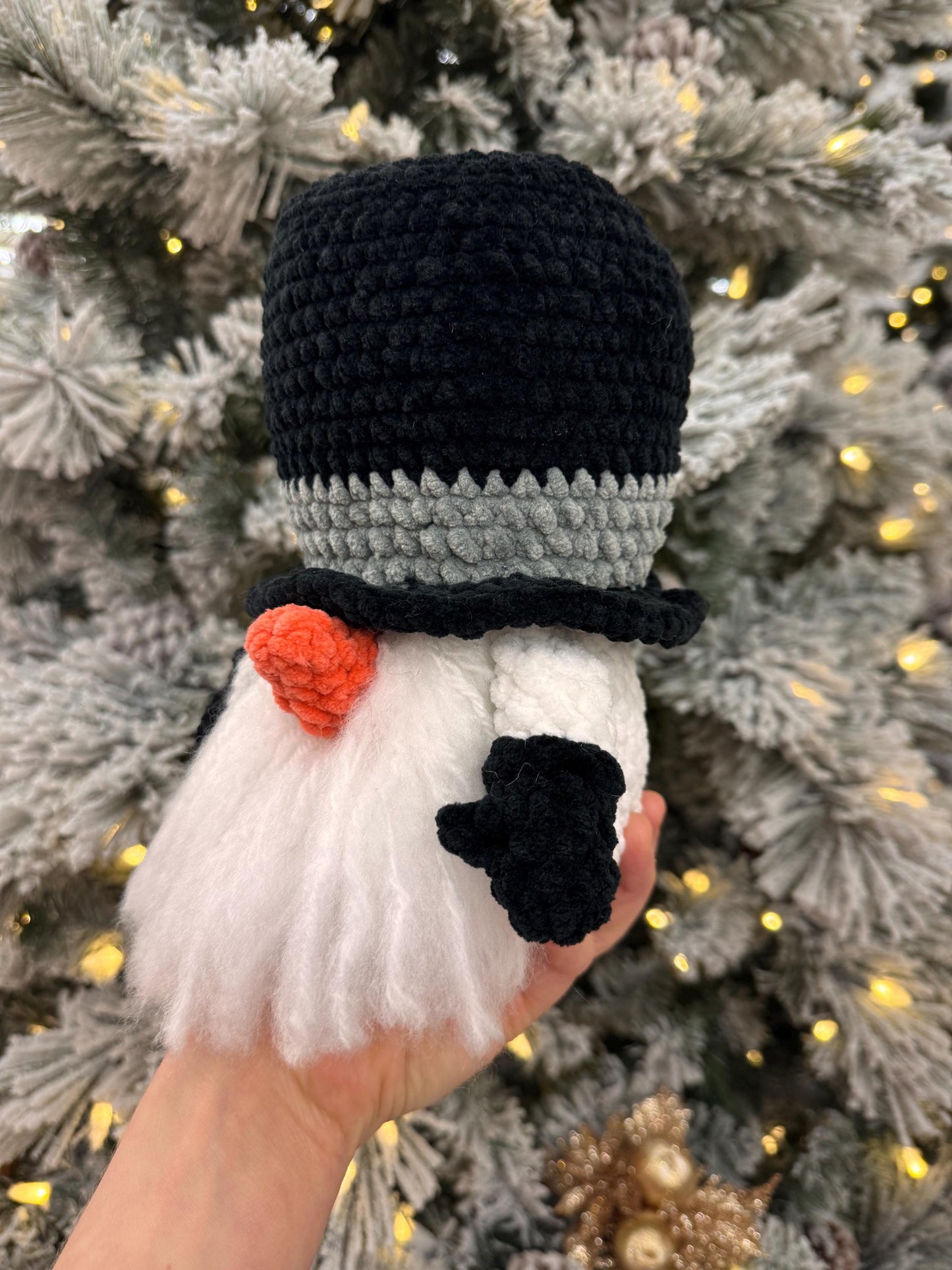 TheresasCrochetShop Plush Snowman Gnome Amigurumi Crochet Pattern PDF