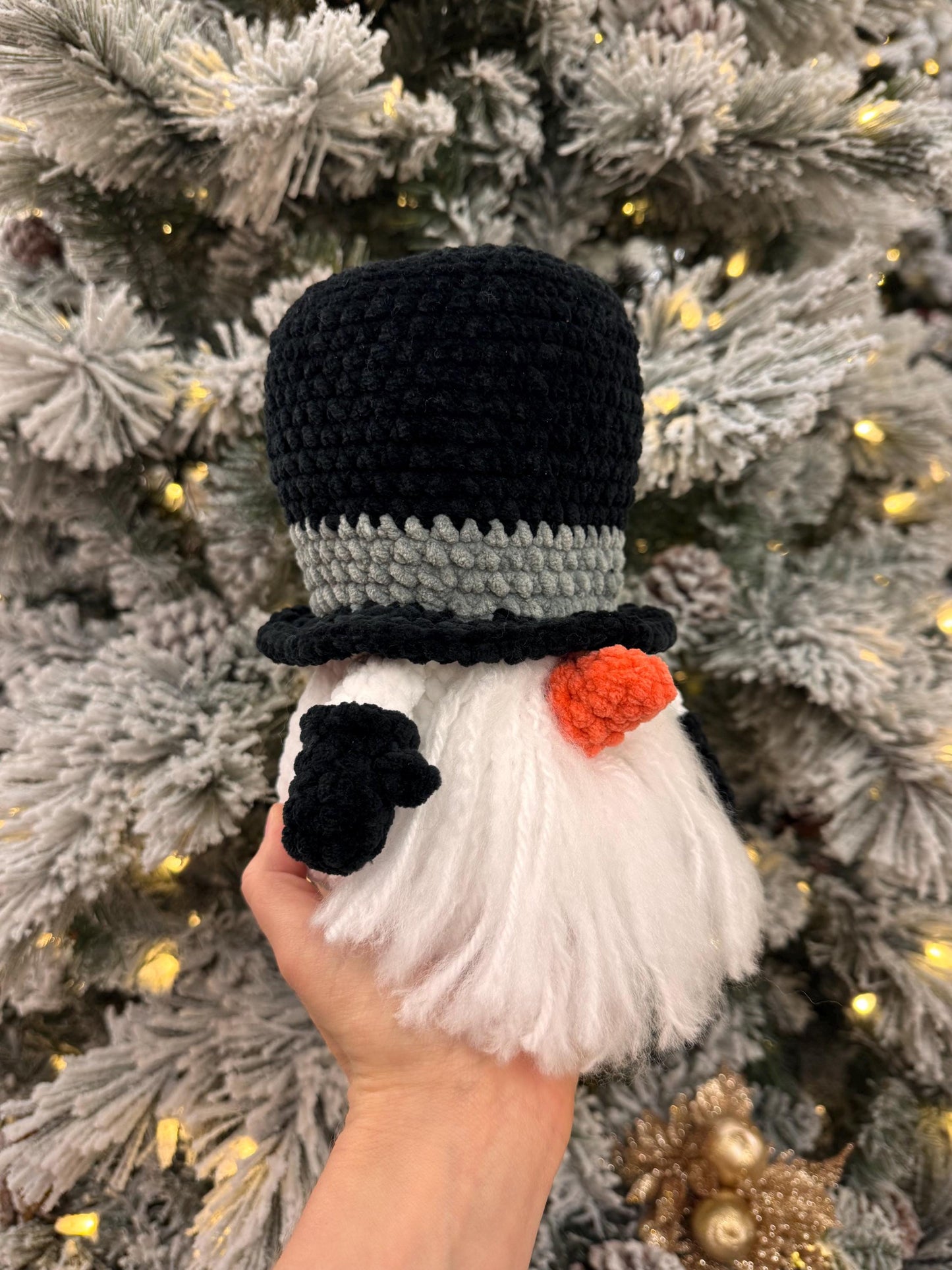 TheresasCrochetShop Plush Snowman Gnome Amigurumi Crochet Pattern PDF
